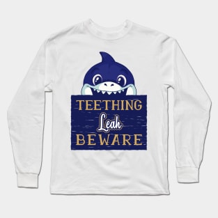 Leah - Funny Kids Shark - Personalized Gift Idea - Bambini Long Sleeve T-Shirt